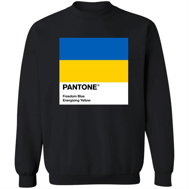 Pantone Freedom Blue Energizing Yellow Shirt Pantone Freedom Blue Energizing Yellow Shirt