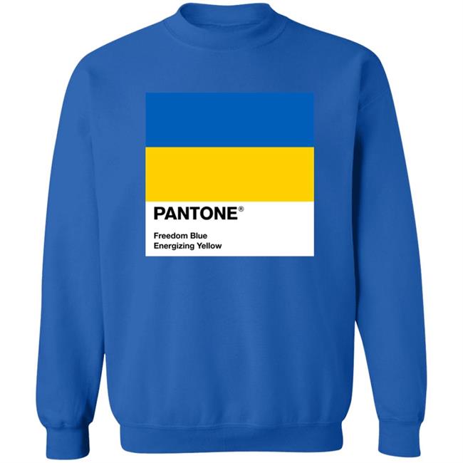 Pantone Freedom Blue Energizing Yellow Shirt Pantone Freedom Blue Energizing Yellow Shirt