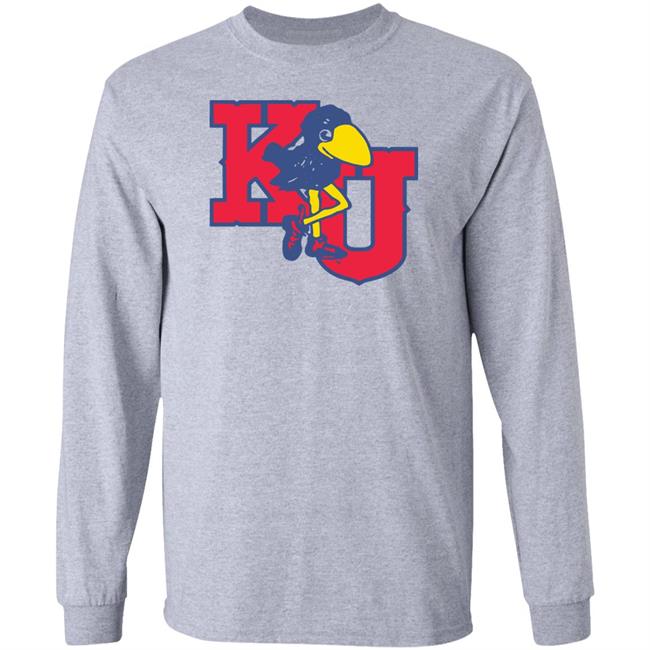 Homefiel Vintage Long Leg Jayhawk Sweatshirt Hoodie Homefiel Vintage Long Leg Jayhawk Sweatshirt Hoodie