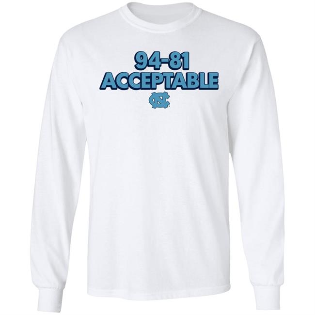 North Carolina Basketball 94-81 Acceptable Shirt Darren Rovell BreakingT North Carolina Basketball 94-81 Acceptable Shirt Darren Rovell BreakingT