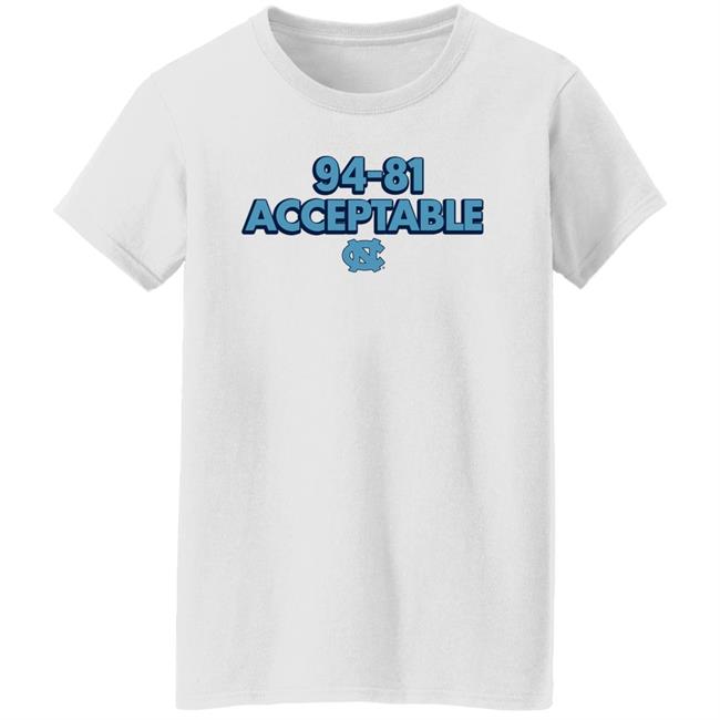 North Carolina Basketball 94-81 Acceptable Shirt Darren Rovell BreakingT North Carolina Basketball 94-81 Acceptable Shirt Darren Rovell BreakingT