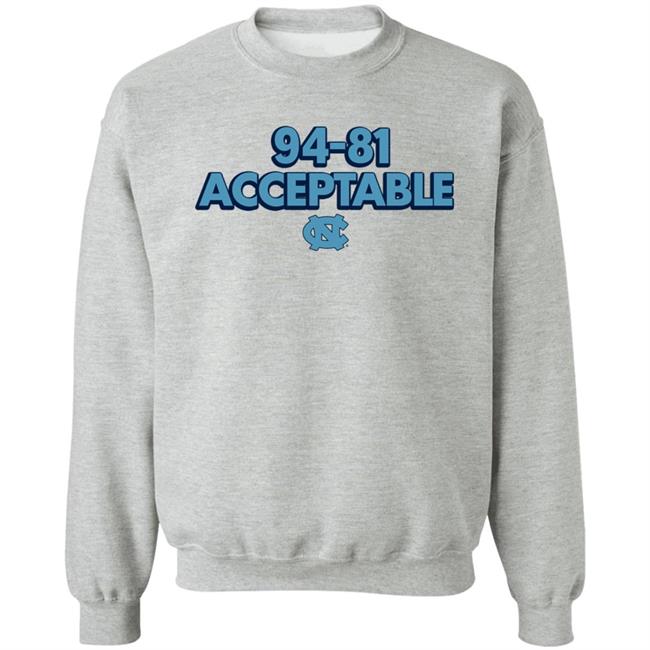 North Carolina Basketball 94-81 Acceptable Shirt Darren Rovell BreakingT North Carolina Basketball 94-81 Acceptable Shirt Darren Rovell BreakingT