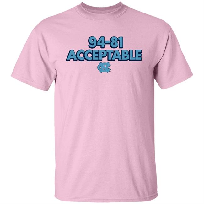 North Carolina Basketball 94-81 Acceptable Shirt Darren Rovell BreakingT North Carolina Basketball 94-81 Acceptable Shirt Darren Rovell BreakingT