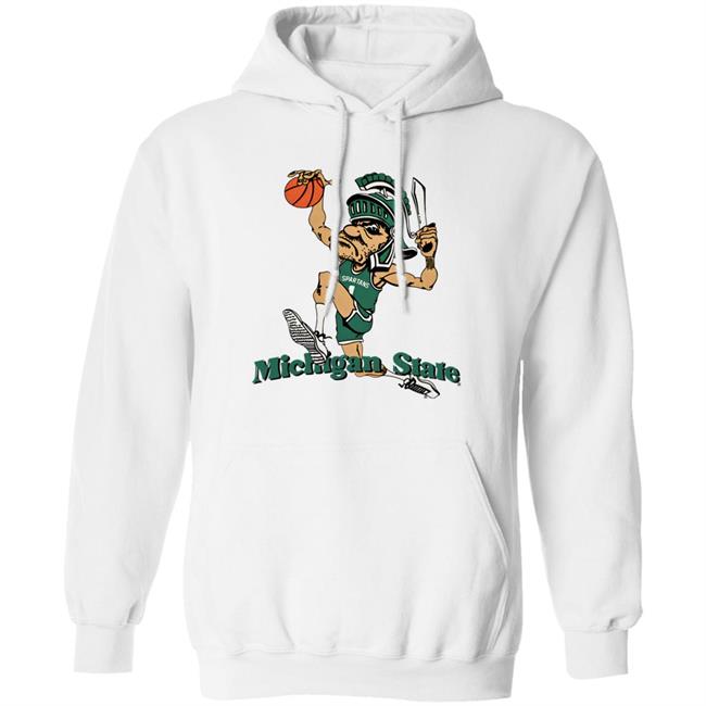 Nudge Printing Merch Michigan State University Vintage Dunking Gruff Sparty T Shirt Spartanhoops_Dk Nudge Printing Merch Michigan State University Vintage Dunking Gruff Sparty T Shirt Spartanhoops_Dk