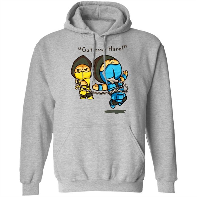 Mortal Kombat Scorpion Chibi Get Over Here Shirt The Krypt Mortal Kombat Scorpion Chibi Get Over Here Shirt The Krypt