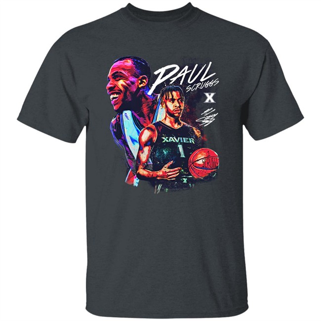 Paul Scruggs Player Tee Shirt Cincy Shirts Merch Xavier Basketball Paul Scruggs Player Tee Shirt Cincy Shirts Merch Xavier Basketball