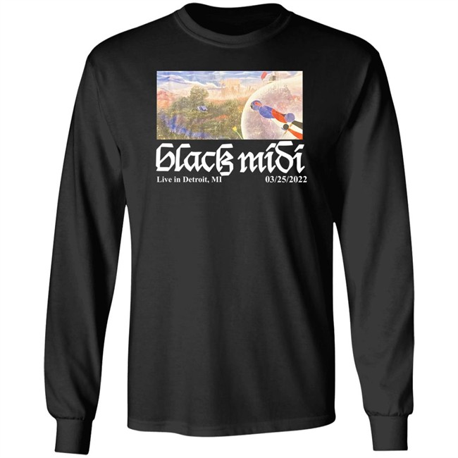 Black Midi Live In Detroit Mi 03 25 2022 Shirt Black Midi Live In Detroit Mi 03 25 2022 Shirt