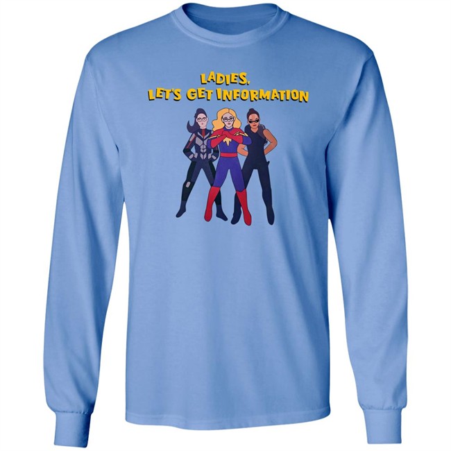 Kamala Khan Iman Vellani Ladies Let's Get Information Carol Danvers Shirt Ms Marvel Kamala Khan Iman Vellani Ladies Let's Get Information Carol Danvers Shirt Ms Marvel