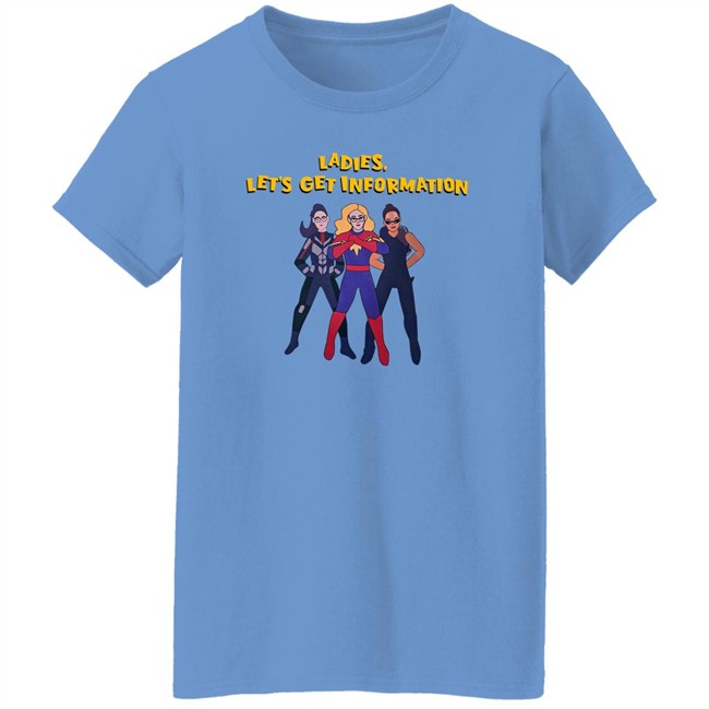 Kamala Khan Iman Vellani Ladies Let's Get Information Carol Danvers Shirt Ms Marvel Kamala Khan Iman Vellani Ladies Let's Get Information Carol Danvers Shirt Ms Marvel