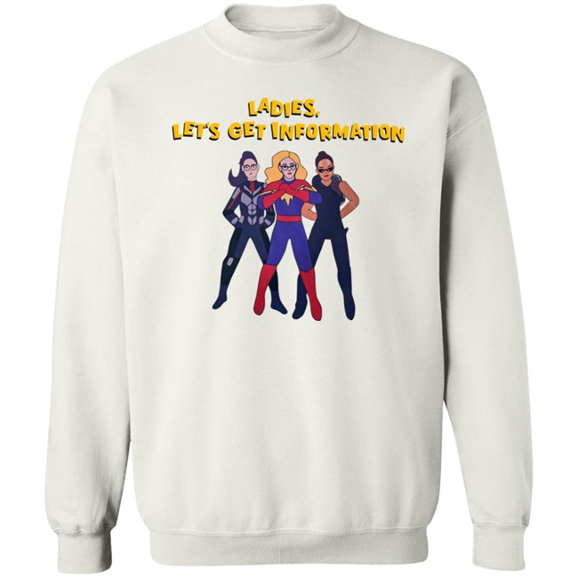 Kamala Khan Iman Vellani Ladies Let's Get Information Carol Danvers Shirt Ms Marvel Kamala Khan Iman Vellani Ladies Let's Get Information Carol Danvers Shirt Ms Marvel