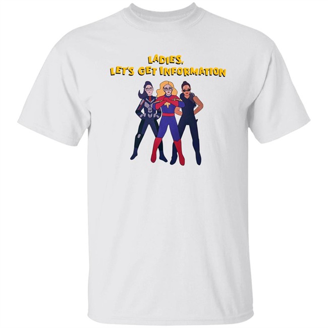 Kamala Khan Iman Vellani Ladies Let's Get Information Carol Danvers Shirt Ms Marvel Kamala Khan Iman Vellani Ladies Let's Get Information Carol Danvers Shirt Ms Marvel