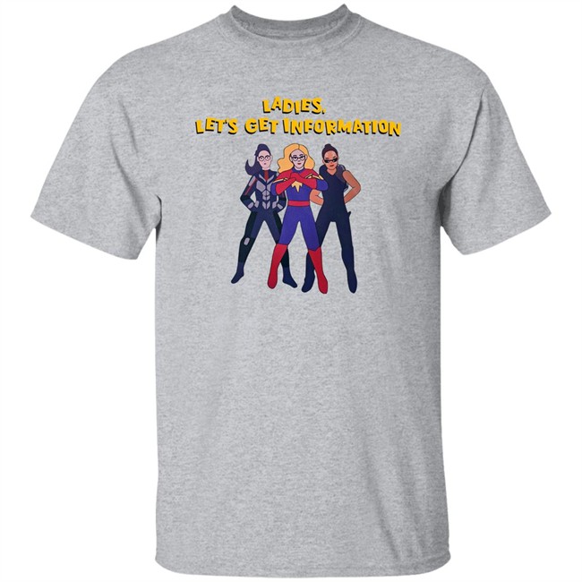 Kamala Khan Iman Vellani Ladies Let's Get Information Carol Danvers Shirt Ms Marvel Kamala Khan Iman Vellani Ladies Let's Get Information Carol Danvers Shirt Ms Marvel