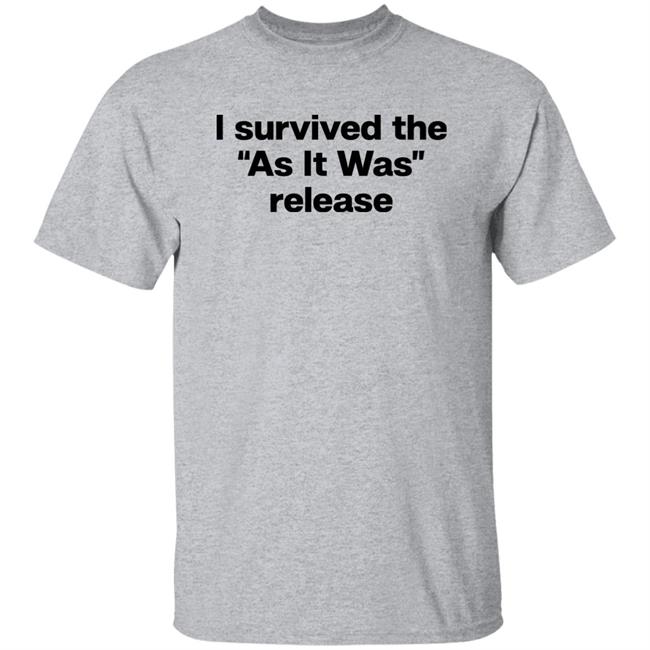 I Survived The As It Was Release Shirt Folk Clouds I Survived The As It Was Release Shirt Folk Clouds