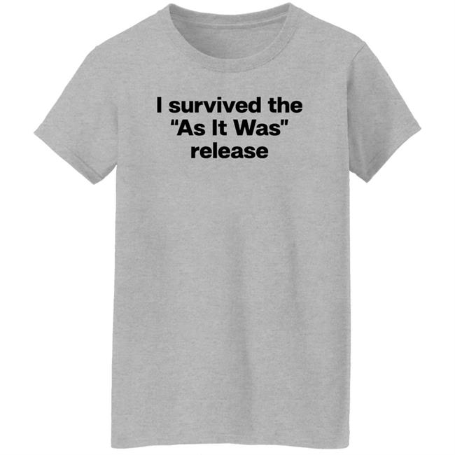 I Survived The As It Was Release Shirt Folk Clouds I Survived The As It Was Release Shirt Folk Clouds