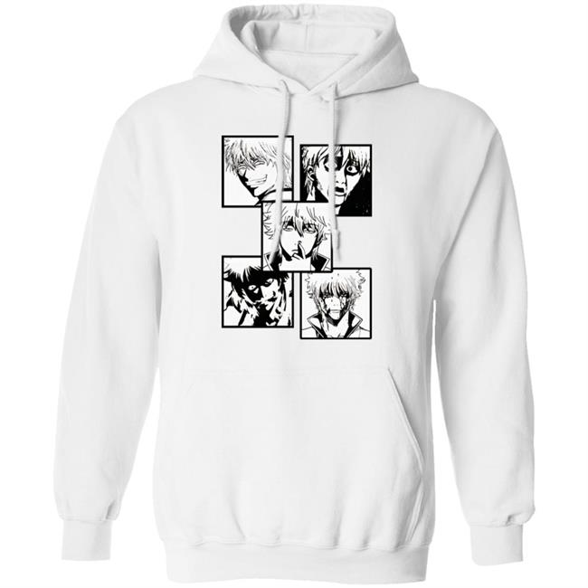 Gintama Anime Faces of Gintoki Shirt Gintama Anime Faces of Gintoki Shirt