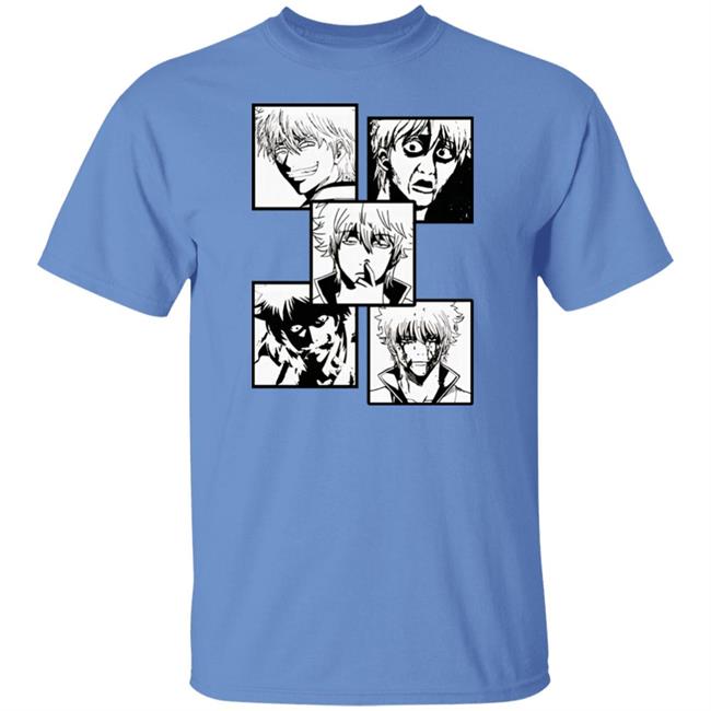 Gintama Anime Faces of Gintoki Shirt Gintama Anime Faces of Gintoki Shirt