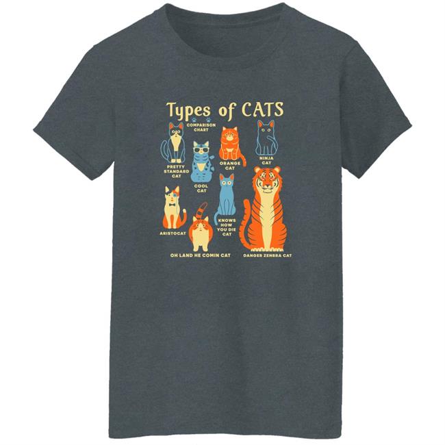 Snorg Tees Shop Types Of Cats Shirt Snorg Tees Shop Types Of Cats Shirt