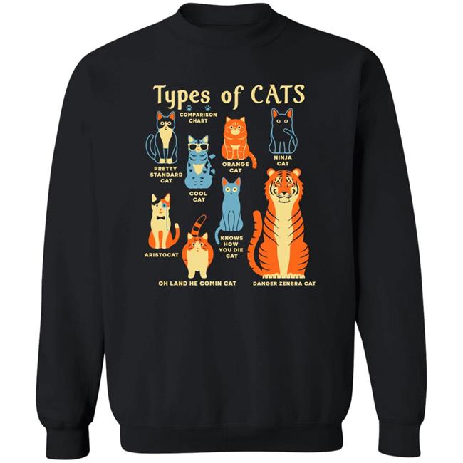 Snorg Tees Shop Types Of Cats Shirt Snorg Tees Shop Types Of Cats Shirt