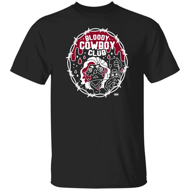All Elite Wrestling Hangman Adam Page Merchandise Bloody Cowboy Club T Shirt