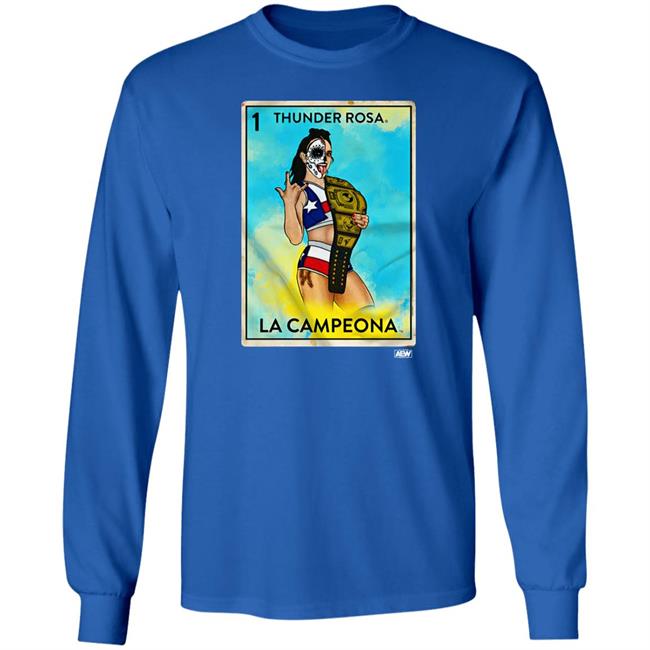 Aew Shop Merch Thunder Rosa La Campeona Shirt Aew Shop Merch Thunder Rosa La Campeona Shirt