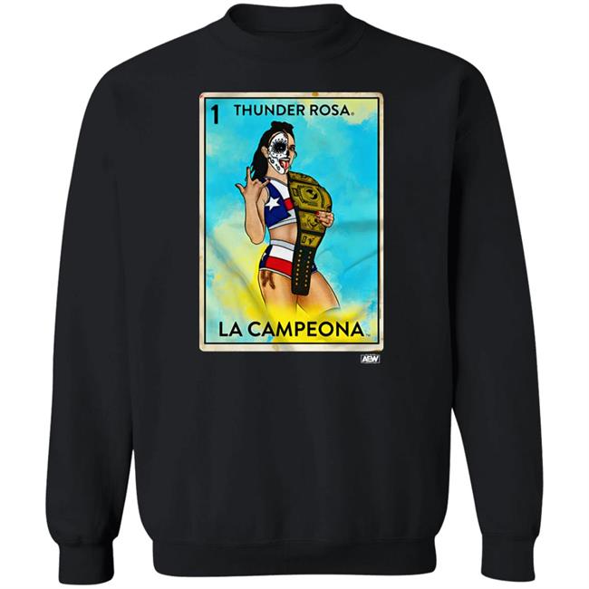 Aew Shop Merch Thunder Rosa La Campeona Shirt Aew Shop Merch Thunder Rosa La Campeona Shirt