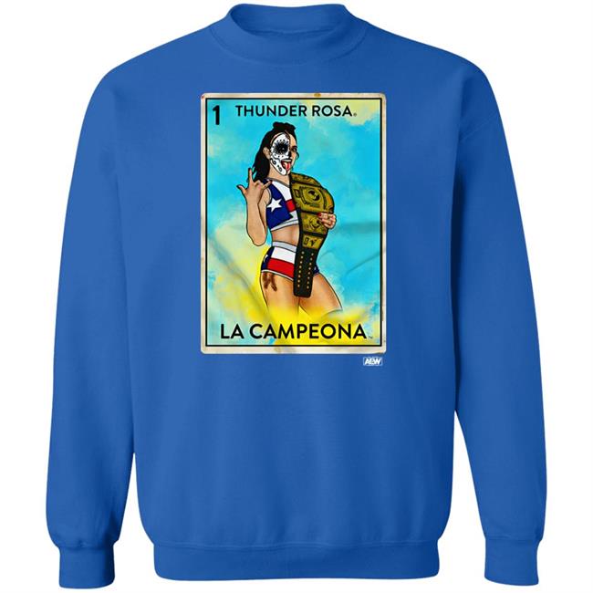 Aew Shop Merch Thunder Rosa La Campeona Shirt Aew Shop Merch Thunder Rosa La Campeona Shirt