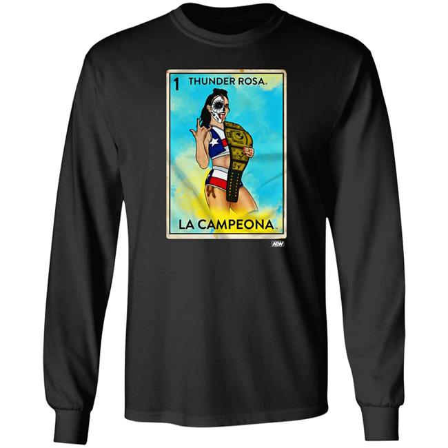 Aew Shop Merch Thunder Rosa La Campeona Shirt Aew Shop Merch Thunder Rosa La Campeona Shirt