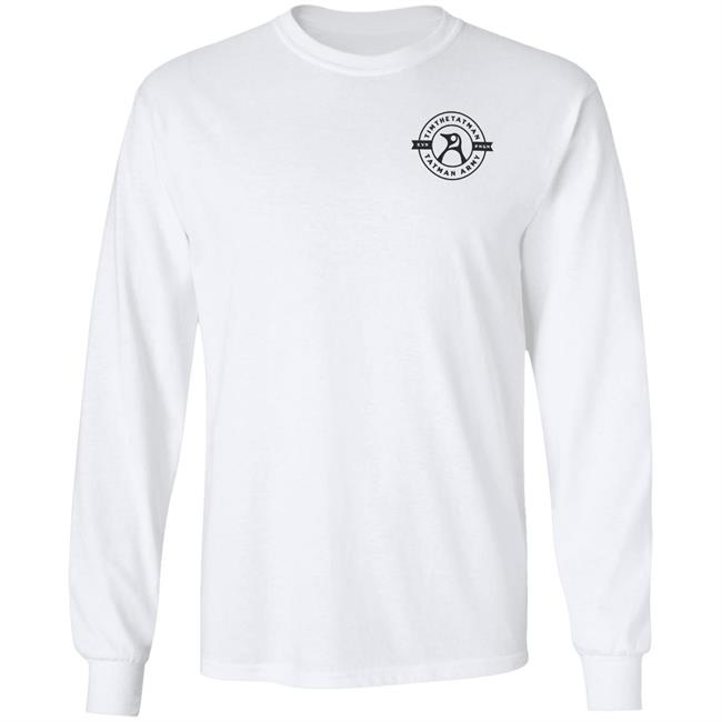 Tim The Tatman Merch Tatman Army Kevin Long Sleeved Tee Tim The Tatman Merch Tatman Army Kevin Long Sleeved Tee