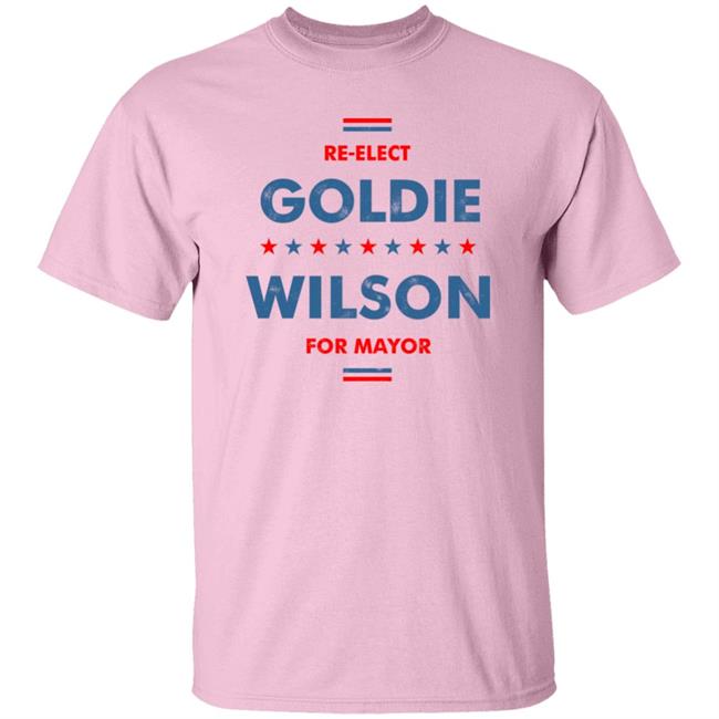 M00nshot Store Merch Re-Elect Goldie Wilson For Mayor Shirt Lamar Giles M00nshot Store Merch Re-Elect Goldie Wilson For Mayor Shirt Lamar Giles