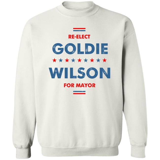 M00nshot Store Merch Re-Elect Goldie Wilson For Mayor Shirt Lamar Giles M00nshot Store Merch Re-Elect Goldie Wilson For Mayor Shirt Lamar Giles