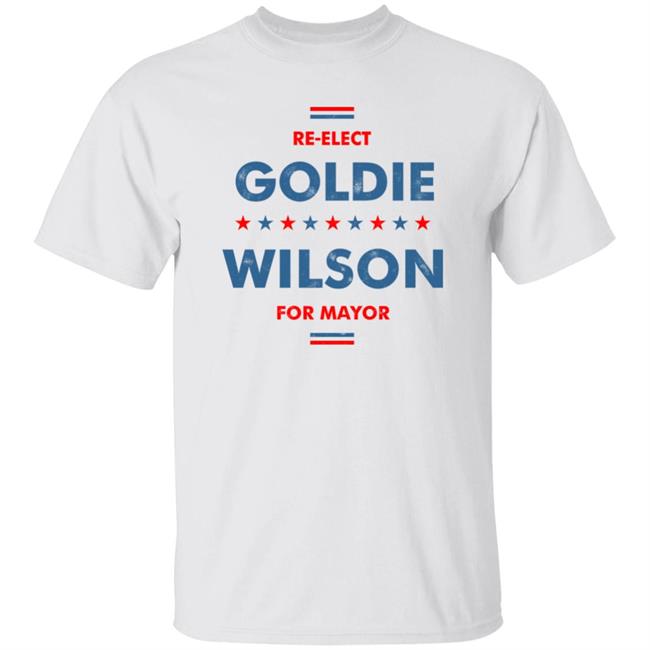 M00nshot Store Merch Re-Elect Goldie Wilson For Mayor Shirt Lamar Giles M00nshot Store Merch Re-Elect Goldie Wilson For Mayor Shirt Lamar Giles