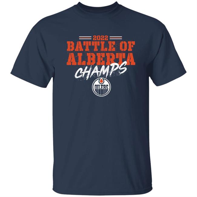 Ice District Authentics Store Edmonton Oilers 2022 Battle Of Alberta Champs Shirt