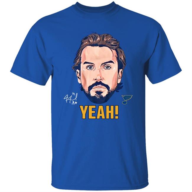 Stl Authentics Merch Justin Faulk Yeah Shirt St. Louis Blues
