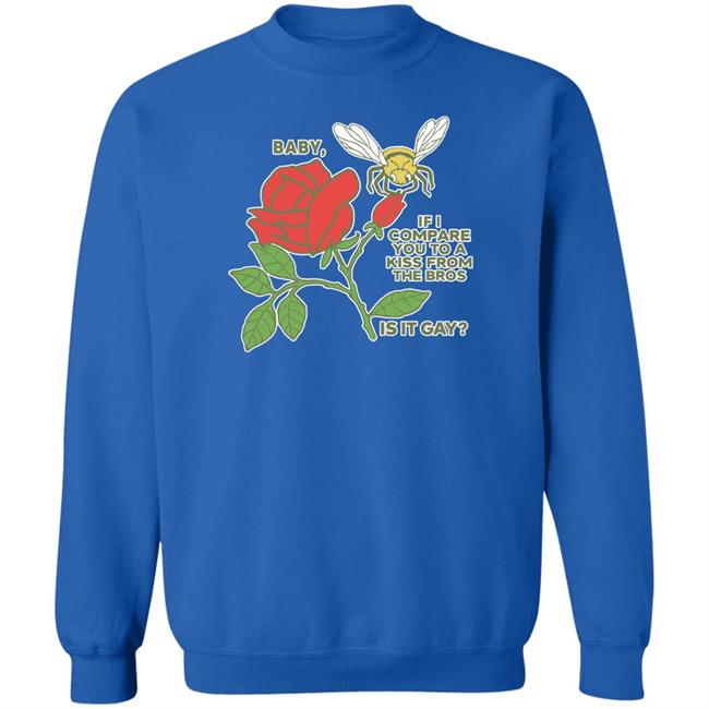 Baby If I Compare You To A Kiss From The Bros Is It Gay Shirt Shirts That Go Hard