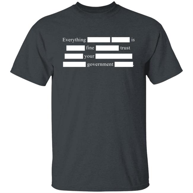 Everything Is Fine Trust Your Government T Shirt Notsweetdeesez Sweet Dees Tees Merch