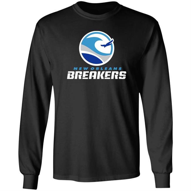 New Orleans Breakers Merch Usfl New Orleans Breakers Logo T Shirt