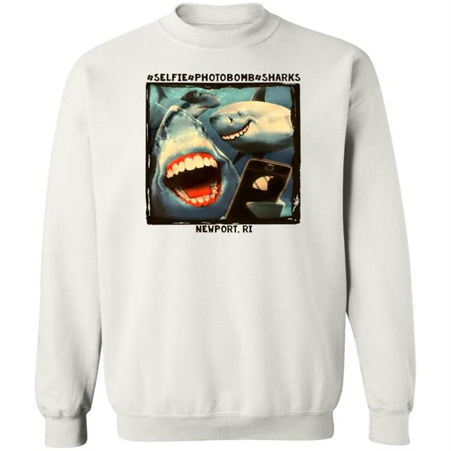 Myownnovember Selfie Photobomb Sharks Newport Shirt