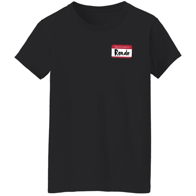 Popcorned Planet Hello My Name Is Rando T Shirt Popcorned Planet Merch