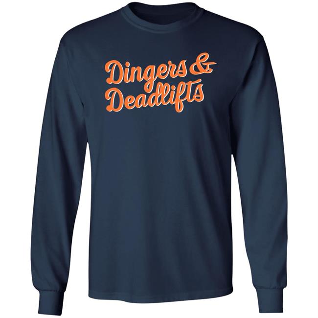 Dingers And Deadlifts Long Sleeve Zazzle Merch SF Giants on NBCS
