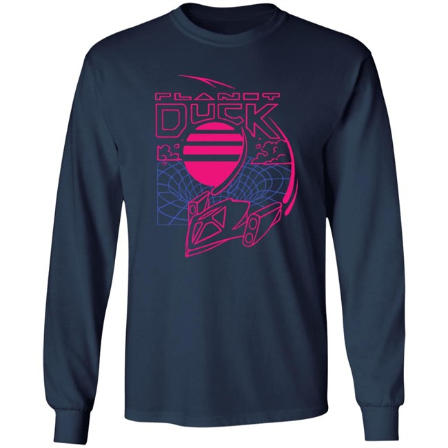 Quackity Shop Merch Planet Duck Neon Time Travel T Shirt Quackity Shop Merch Planet Duck Neon Time Travel T Shirt