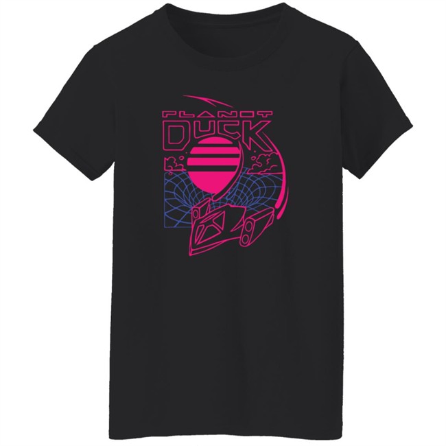 Quackity Shop Merch Planet Duck Neon Time Travel T Shirt Quackity Shop Merch Planet Duck Neon Time Travel T Shirt