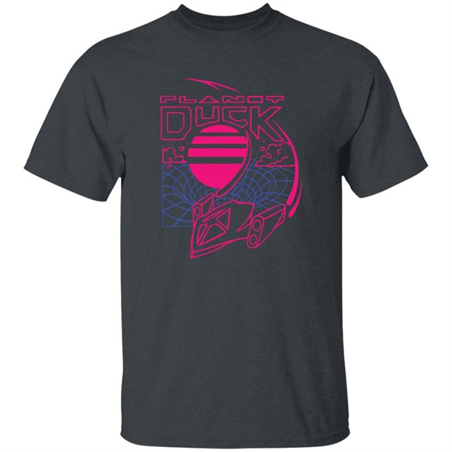 Quackity Shop Merch Planet Duck Neon Time Travel T Shirt Quackity Shop Merch Planet Duck Neon Time Travel T Shirt