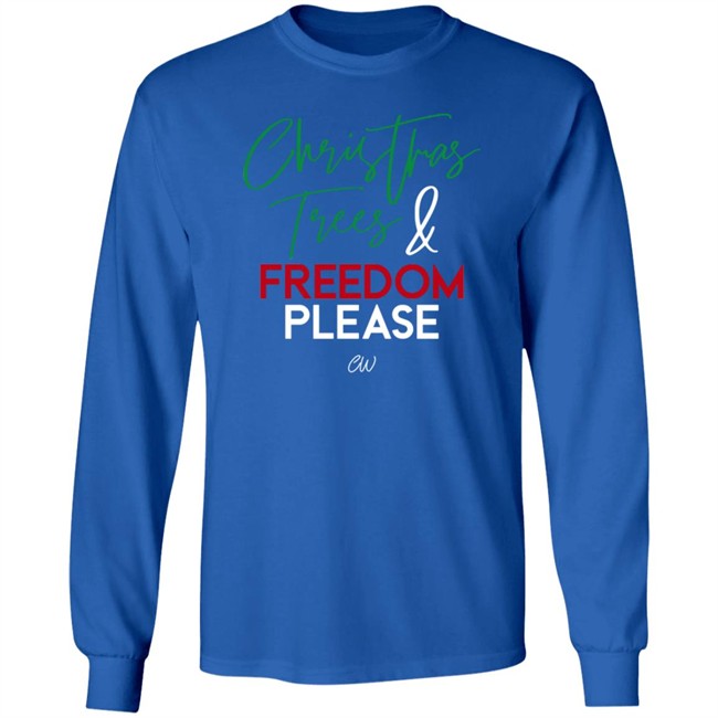 Christian Walker Merch Christmas Trees And Freedom Please T Shirt Christian Walker Merch Christmas Trees And Freedom Please T Shirt
