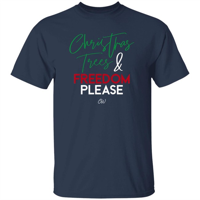 Christian Walker Merch Christmas Trees And Freedom Please T Shirt Christian Walker Merch Christmas Trees And Freedom Please T Shirt