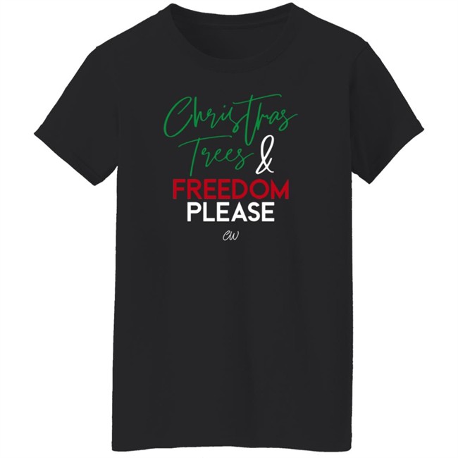 Christian Walker Merch Christmas Trees And Freedom Please T Shirt Christian Walker Merch Christmas Trees And Freedom Please T Shirt