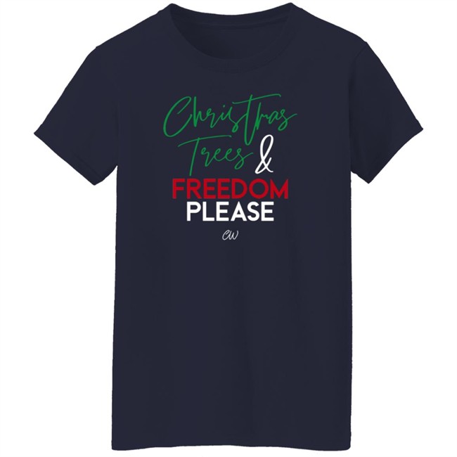 Christian Walker Merch Christmas Trees And Freedom Please T Shirt Christian Walker Merch Christmas Trees And Freedom Please T Shirt
