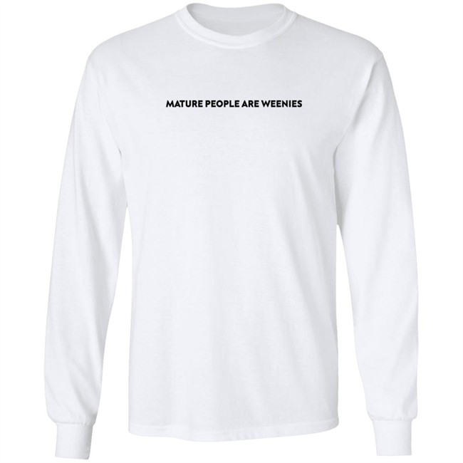 Baylen Levine Merch Mature People Are Weenies Tee Baylen Levine Merch Mature People Are Weenies Tee