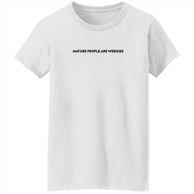 Baylen Levine Merch Mature People Are Weenies Tee Baylen Levine Merch Mature People Are Weenies Tee