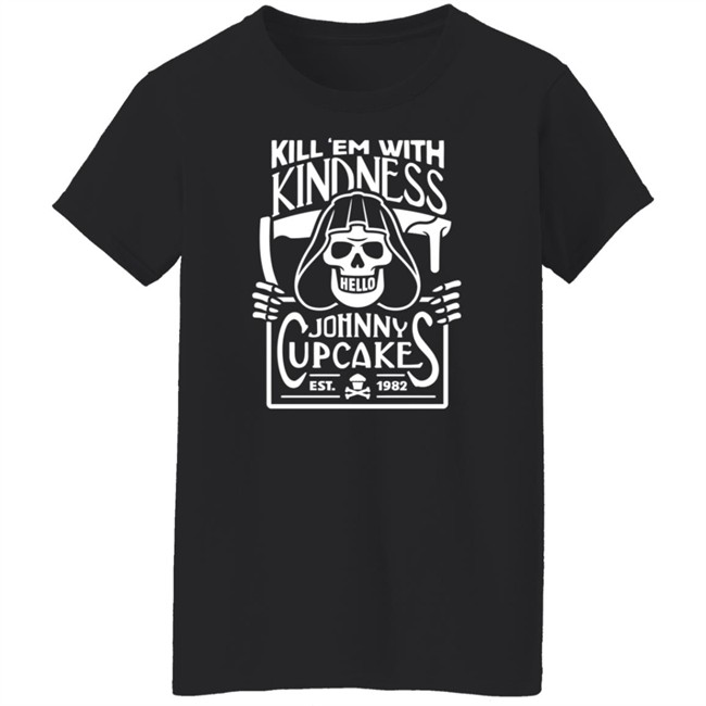 Shop Johnny Cupcakes Merchandise Store Kill 'Em With Kindness Shirt Shop Johnny Cupcakes Merchandise Store Kill 'Em With Kindness Shirt