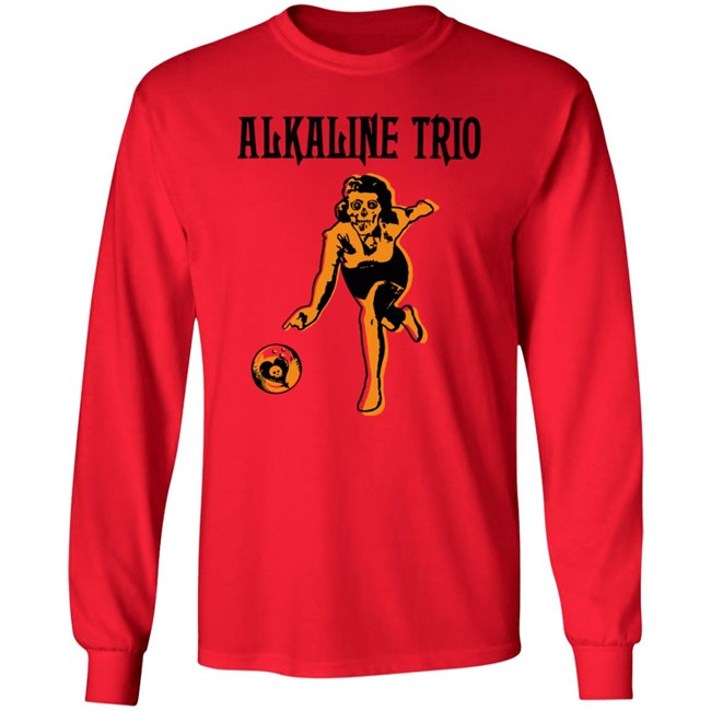 Alkaline Trio Merch Bowling Tee Shirt Alkaline Trio Merch Bowling Tee Shirt